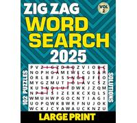 2025 ZigZag Word Search Large Print: Over 102 Puzzles with Solutions.Vol-2.