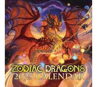 2025 Zodiac Dragons Fantasy Wall Calendar Limited Edition