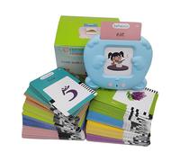 2026 1 3 Year Old Bilingual Spanish And English Speaking Card Two Pocket Speech T Herapy Toys With 224 And 510 Words Montessori Language Learning Toy Children's Sensory Learning (B, 11X9X4cm)