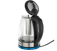 1.7L Cordless Electric Kettle Illuminating 2200W Geepas Black One Size