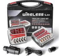 2026 1 Set 12V 24V 30M Wireless Magnetic LED Tail light Trailer Rear Light Signal Warning Brake Light RV Camper Lorry Truck