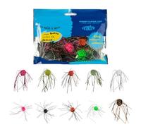 2026 10-Piece Fishing Lure Set, Cube-Shaped Soft Fishing Lures, PVC, Slow Sinking Flexible Bait for Catfish Fishing (Dark Blue, 13 x 13 x 1.4 cm)