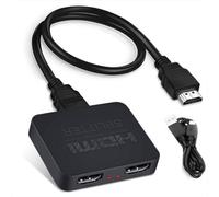 2026 1211 Video Adapter Splitter 4K Resolution Identical Screen Duplicator Splitter for Presentations Monitors (B, 6.2x5.2)