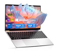 2026 15.6" Traditional Laptop Computer for Work and Study, 16GB RAM 256GB SSD, 4425Y up to 1.7GHz, Windows 11 Pro with Office 365, FHD 1080P IPS Display, 4H Battery, 3.5 lbs Portable, Natural Silver