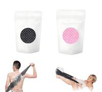 2026 2 Pcs Exfoliating Shower Towel,Japanese Exfoliating Towel,Extra Long Exfoliating Washcloth for Men Women, Premium Scrub Wash Cloth for Body Face, Scrub Cloth for Body Cleaning and Massage
