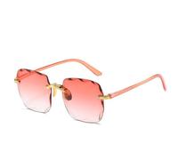 2026 2024 New Rimless For Women's Sunglasses Fashion Gradient Lenses Sun glasses Lady Vintage Alloy Legs Classic Design Shades UV400