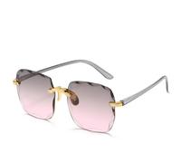 2026 2024 New Rimless For Women's Sunglasses Fashion Gradient Lenses Sun glasses Lady Vintage Alloy Legs Classic Design Shades UV400
