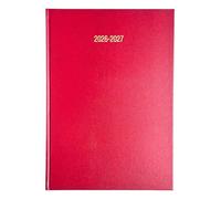 2026-2027 Academic Diary A4 Day to a Page DAP Appointment Mid Year Planner- BURGUNDY/RED