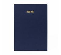 2026 2027 Academic Diary A4 Week to View - Mid Year Hardback Planner from August 2026 to July 2027 - Large Weekly Organiser for Student Teacher School (Navy)