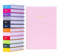 2026 2027 Academic Diary A5 Page a Day - Mid Year Hardback Planner From August 2026 to July 2027 - Student Teacher School Organiser with Ribbon Bookmark (A5, Pink)