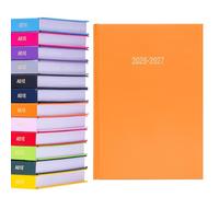 2026 2027 Academic Diary A5 Page a Day - Mid Year Hardback Planner From August 2026 to July 2027 - Student Teacher School Organiser with Ribbon Bookmark (A5, Orange)