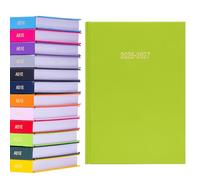 2026 2027 Academic Diary A5 Page a Day - Mid Year Hardback Planner From August 2026 to July 2027 - Student Teacher School Organiser with Ribbon Bookmark (A5, Lime)
