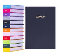 2026 2027 Academic Diary A5 Page a Day - Mid Year Hardback Planner From August 2026 to July 2027 - Student Teacher School Organiser with Ribbon Bookmark (A5, Navy)