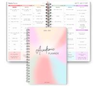 2026-2027 Academic Planner A5 - Weekly Hourly Time-Blocking Planner with Monthly & Annual Pages - Soft Touch Cover - Premium 120gsm Paper - A5 Student, Teacher Organiser Diary for Academic Year