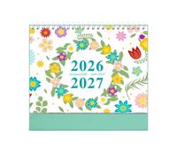 2026-2027 Annual Desk Calendar, 18-Month Spiral Bound Table Decoration, Office Desk Calendar, for Christmas, Home, Holiday, School, Bedroom, Children's Room, Party