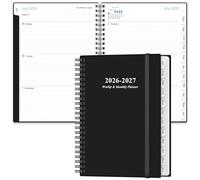 2026-2027 Appointment Book & Planner - Hourly Planner from July 2026 - June 2026, Weekly Appointment Book 2026-2027 with 30-Minute Interval, 6.4" x 8.5", Black