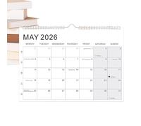 2026-2027 Calendar 18,Striped Calendar with Holidays and Moon Phases - Wall Calendar from January 2026 to June 2027 | for Home, Offices, Classroom, Room