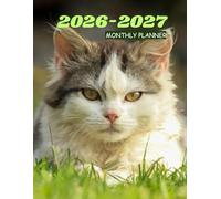 2026-2027 CATS MONTHLY PLANNER-TWO YEAR AGENDA: This has CONTACT, BIRTHDAY LOG, TO-DO LIST,