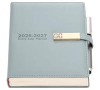 2026-2027 Dairy,Academic Diary 2026-2027 A5 Page A Day from July 2026 to June 2027,Organizer Daily Monthly Planner with Colorful Monthly Tabs,Pen,Pen Loop and Inner Pocket,Bookmarks (Blue)