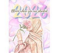 2026-2027 DATED MONTHLY AND BUDGET PLANNER WATERCOLOR FLOWERS AESTHETIC COVER WITH BEAUTIFUL HIJABI GIRL: 1 Calendar Year with A-month-in-a glance ... Florals, Colorful Illustrated Pages for Women