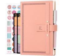 2026-2027 Diary A5 Page a Day Mid Year Planner, Diary 2026-2027 from Jul 2026 to Jun 2027, Daily Monthly Planner with Calendar, Pen, Pen Holder, Month Tabs, inner Pocket (Pink)
