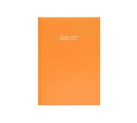 2026-2027 Diary Academic Year A5 Week to View Hardback Casebound Mid Year Student Teacher Appointment Planner Diary (Orange)