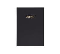 2026-2027 Diary Academic Year A5 Week to View Hardback Casebound Mid Year Student Teacher Appointment Planner Diary (Black)