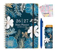 2026 2027 Diary, Diary Planner Notebook, Mid Year 26/27 Academic Diary July 2026 to June 2027 A5 Week to View Diary, Weekly & Month Planner with Spiral Bound Hardcover(B1201)