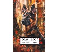 2026-2027 Dog Pocket Planner: Two Year Calendar for Purse Small Size from January 2026 To December 2027 | German Shepherd Cover