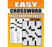 2026-2027 Easy Crossword Puzzle Book For Adults: This type of book is a large-print crossword puzzle book designed for adults and seniors, typically with easy puzzles and beginner-friendly word games