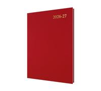2026-2027 - Mid/Academic Year Planner - 13 Month A4 Day-to-Page - Collins Debden Essential Range Red