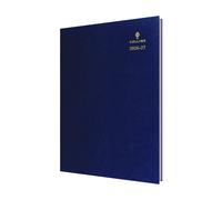 2026-2027 Mid/Academic Year Planner - 13 Month A4 Day-to-Page with Appointments - Collins Debden Desk Diary Blue