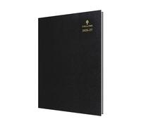 2026-2027 Mid/Academic Year Planner - 13 Month A4 Day-to-Page with Appointments - Collins Debden Desk Diary Black
