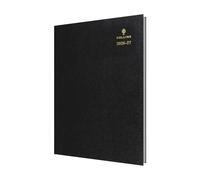 2026-2027 Mid/Academic Year Planner - 13 Month A4 Day-to-Page with Appointments - Collins Debden Desk Diary Black