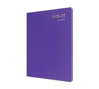 2026-2027 Mid/Academic Year Planner - 13 Month A4 Day-to-Page with Appointments - Collins Debden Essential Range Purple