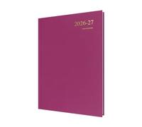 2026-2027 Mid/Academic Year Planner - 13 Month A4 Day-to-Page with Appointments - Collins Debden Essential Range Dark Pink