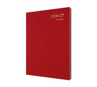2026-2027 Mid/Academic Year Planner - 13 Month A4 Day-to-Page with Appointments - Collins Debden Essential Range Red