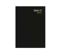 2026-2027 Mid/Academic Year Planner - 13 Month A4 Week-to-View with Appointments - Yellow - Collins Debden Essential Range Black