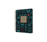 2026-2027 Mid/Academic Year Planner - 13 Month A5 Day-to-Page - Hard Cover - Collins Debden Scandi Range Black/Blue