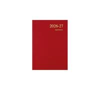 2026-2027 Mid/Academic Year Planner - 13 Month A5 Day-to-Page with Appointments - Collins Debden Essential Range Red
