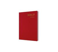 2026-2027 Mid/Academic Year Planner - 13 Month A5 Day-to-Page with Appointments - Collins Debden Essential Range Red
