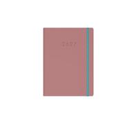 2026-2027 Mid/Academic Year Planner - 13 Month A5 Week-to-View Diary (August 2026 to September 2027) - Hard Cover - Collins Debden Legacy Range Pink