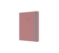 2026-2027 Mid/Academic Year Planner - 13 Month A5 Week-to-View Diary (August 2026 to September 2027) - Hard Cover - Collins Debden Legacy Range Pink