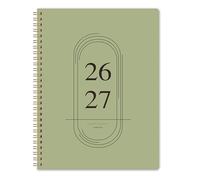 2026-2027 Monthly Planner - 2 Year Monthly Planner 2026-2027, Jan 2026 - Dec 2027, 7" x 9", 2 Year Calendar with 24 Month, Twin-wire Binding, Note Pages, Green