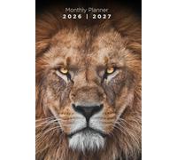 2026-2027 Monthly Planner 6x9: 24-Month Calendar | January 2026 - December 2027 | Compact 6 x 9 inches Organizer with Notes & Goals Section for Work, ... Cover Symbolizing Strength & Determination