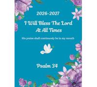 2026-2027 Monthly Planner Religious: BLUE. With Bible Verse. A4,8.5x11in 24 Months, From Jan 2026 to Dec 2027. With Contacts, Passwords, Important ... Monthly Expenditure and extra Notes pages