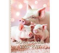 2026-2027 Monthly Planner with Cute Pig Cover: Two-Year Organizer with Quotes, Monthly Calendar, Notes & Finance Tracker (January 2026 - December 2027)