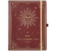 2026-2027 Planner - Academic Planner 2026-2027, 9" x 11", Jul. 2026 - Jun. 2027, Weekly and Monthly Planner 26-27, Leather Cover with Thick Paper, Back Pocket - The Sun