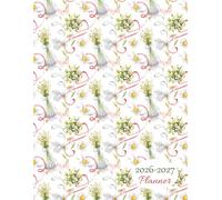 2026-2027 Planner: Large 2-Year Monthly Planning with Beautiful Watercolor Daisies & Butterflies Cover including Holidays and Inspirational Quotes.