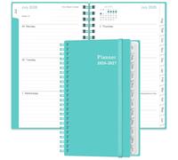 2026-2027 Planner - Planner 2026-2027 from July 2026 to June 2027, Weekly Monthly Planner with 12 Monthly Tabs, Inner Pocket, 3.75" x 6.75",Teal
